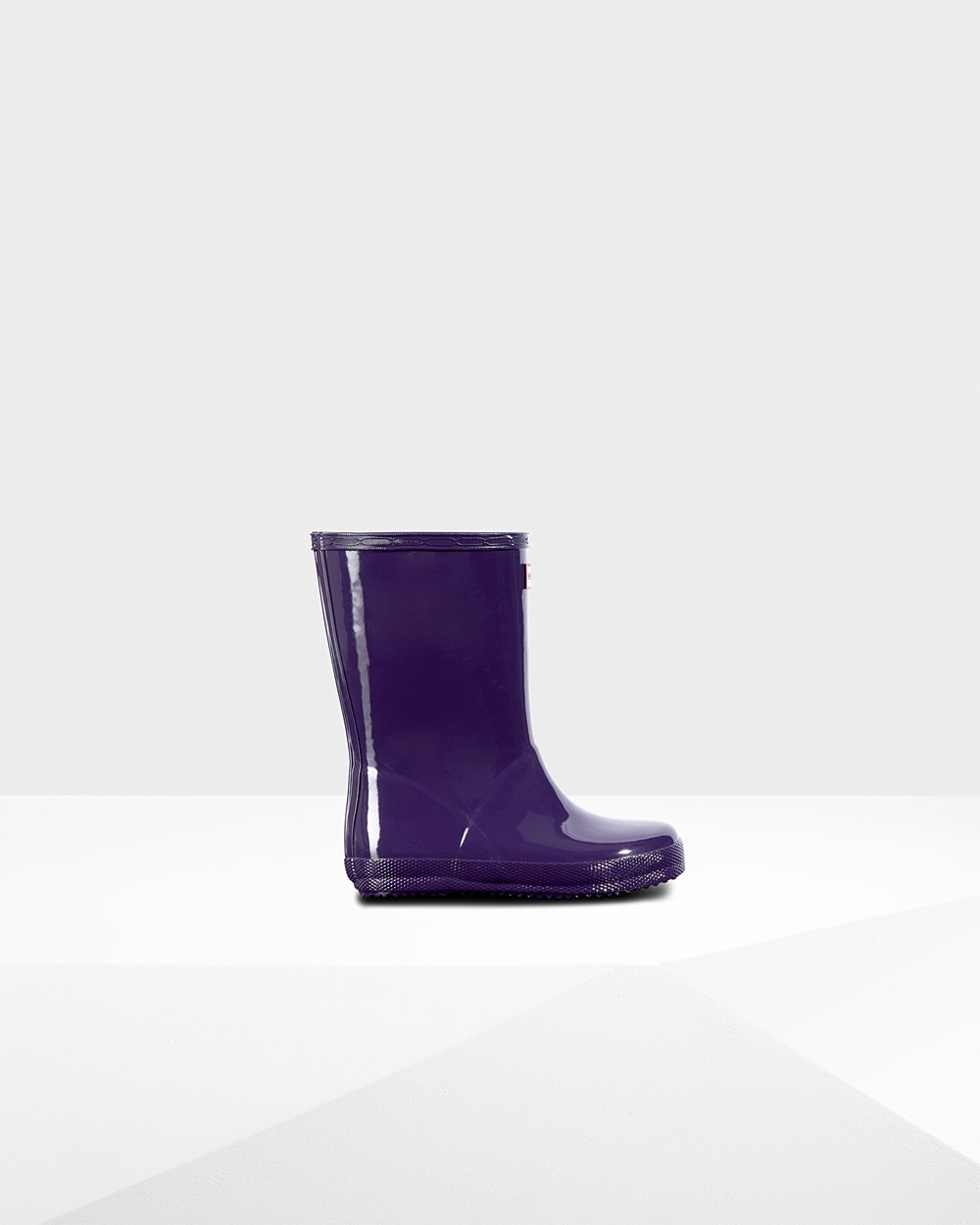 Kids Hunter Original First Classic Gloss - Rain Boots Blue Purple - 2436-IJPWS